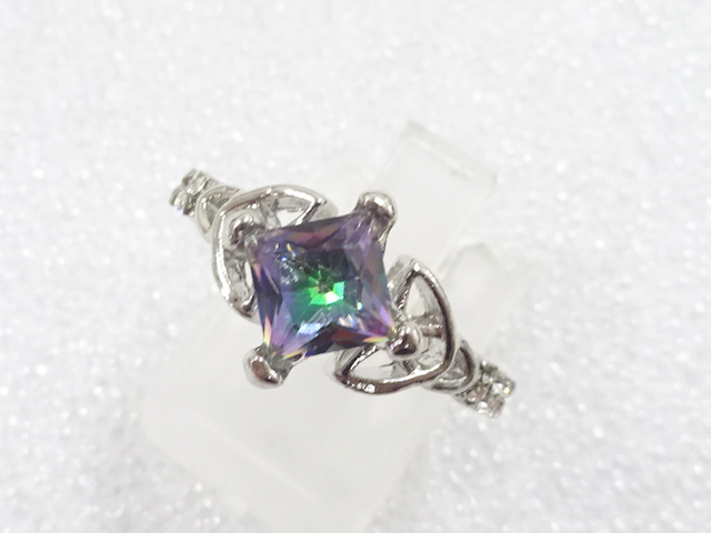 COLORED STONE FASHION RING / JP SIZE 14.5
